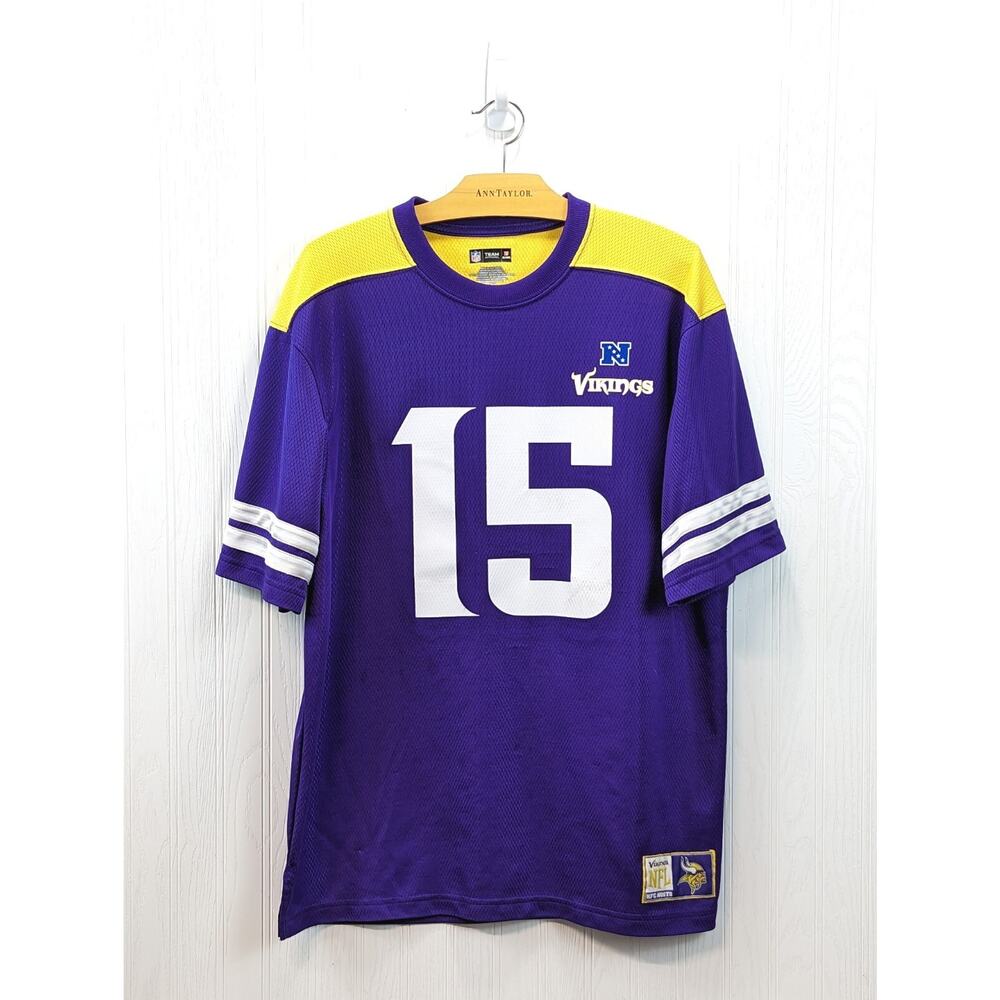 NFL Mens Team Apparel Jersey Minnesota Vikings #15 Jennings NFC North Size Large